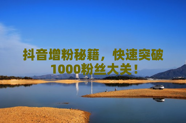 抖音增粉秘籍，快速突破1000粉丝大关！