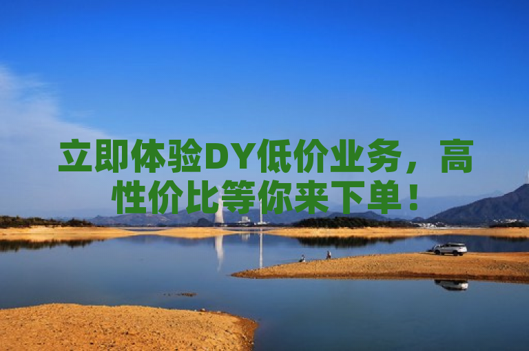 立即体验DY低价业务，高性价比等你来下单！