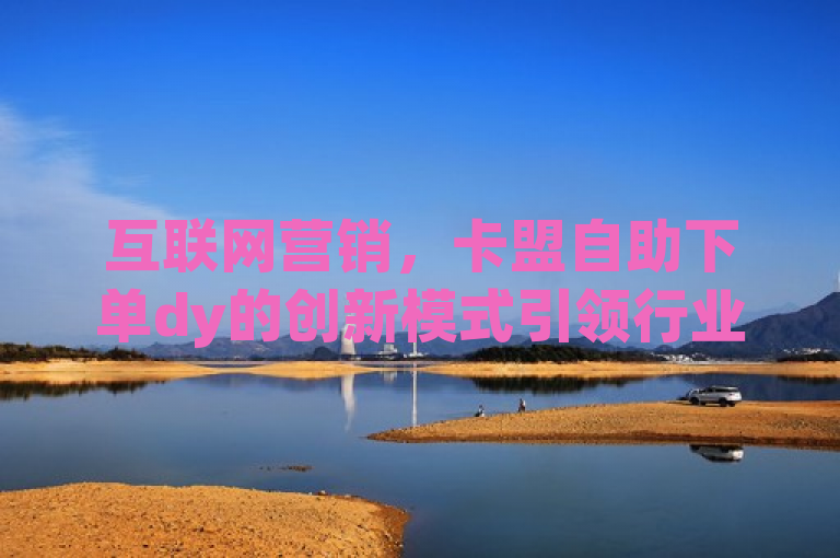 互联网营销，卡盟自助下单dy的创新模式引领行业新潮流