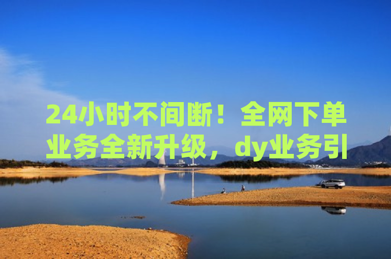 24小时不间断！全网下单业务全新升级，dy业务引领行业变革