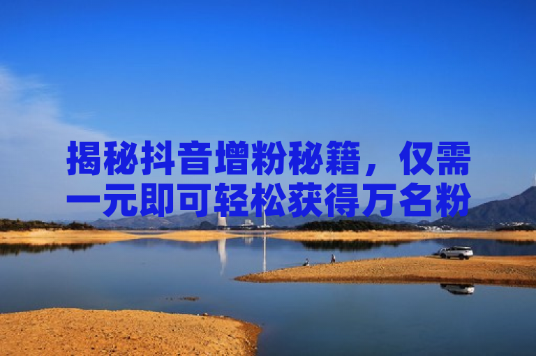 揭秘抖音增粉秘籍，仅需一元即可轻松获得万名粉丝！
