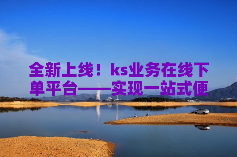 全新上线！ks业务在线下单平台——实现一站式便捷服务体验