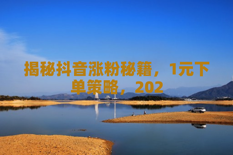 揭秘抖音涨粉秘籍，1元下单策略，2025年粉丝增长新趋势！