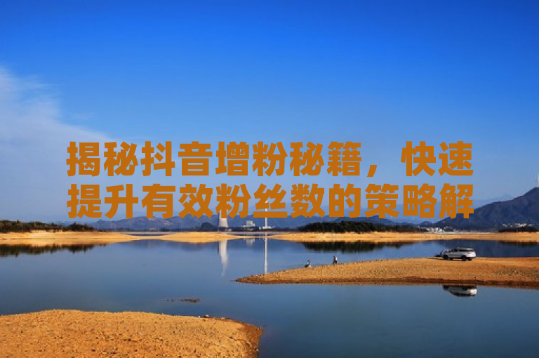 揭秘抖音增粉秘籍，快速提升有效粉丝数的策略解析