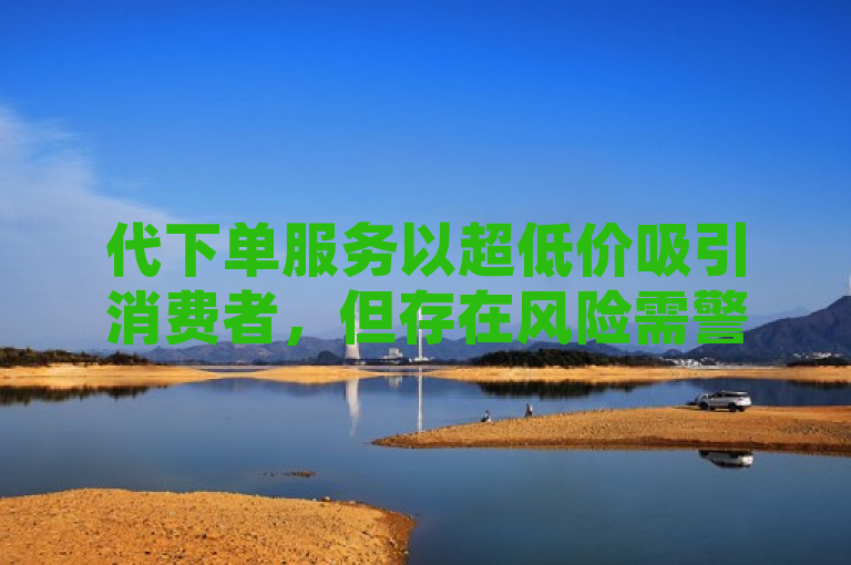 代下单服务以超低价吸引消费者，但存在风险需警惕