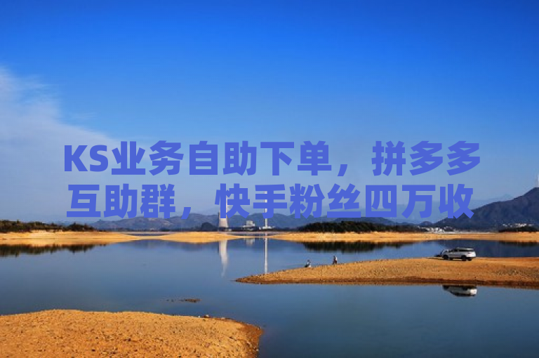 KS业务自助下单，拼多多互助群，快手粉丝四万收益可观。