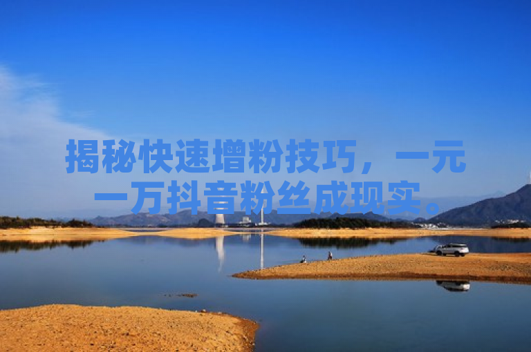揭秘快速增粉技巧，一元一万抖音粉丝成现实。