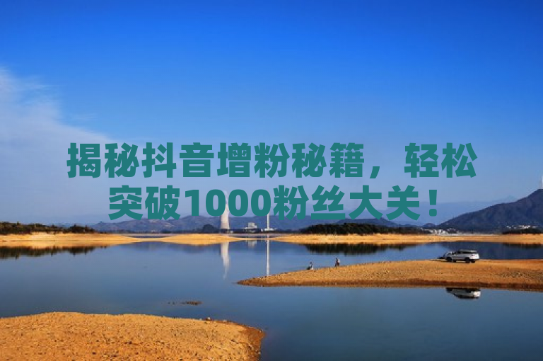 揭秘抖音增粉秘籍，轻松突破1000粉丝大关！