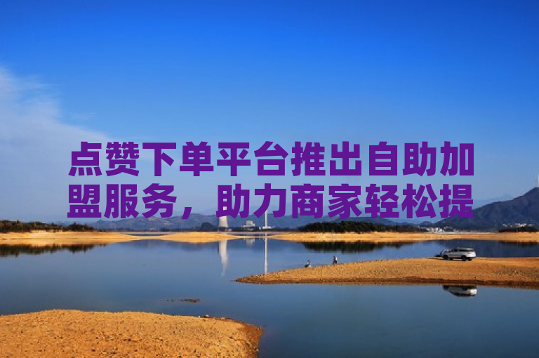 点赞下单平台推出自助加盟服务，助力商家轻松提升销量。