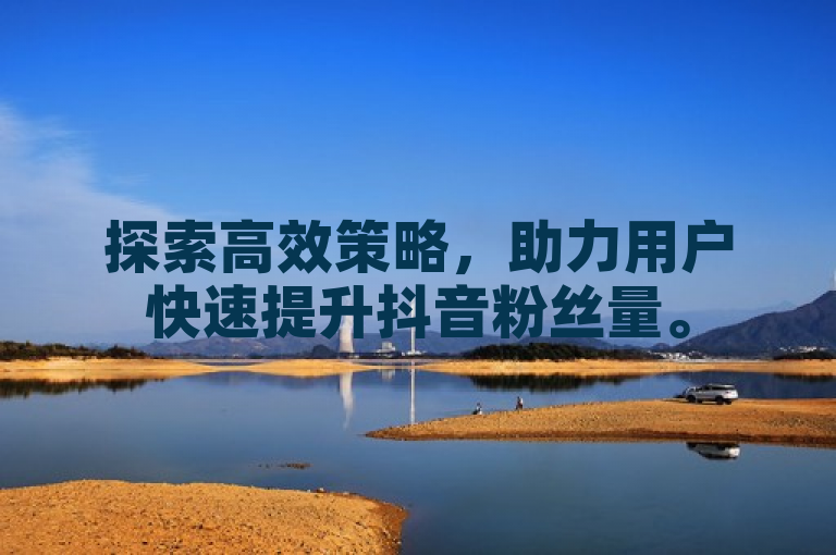 探索高效策略，助力用户快速提升抖音粉丝量。