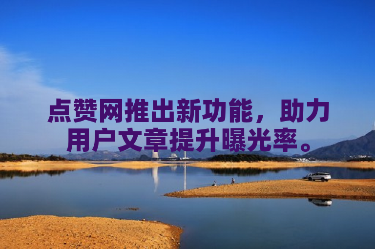 点赞网推出新功能，助力用户文章提升曝光率。