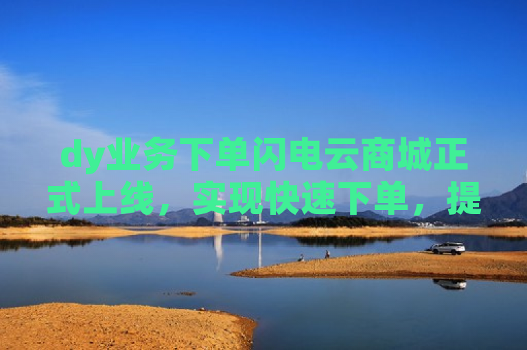 dy业务下单闪电云商城正式上线，实现快速下单，提升用户体验。