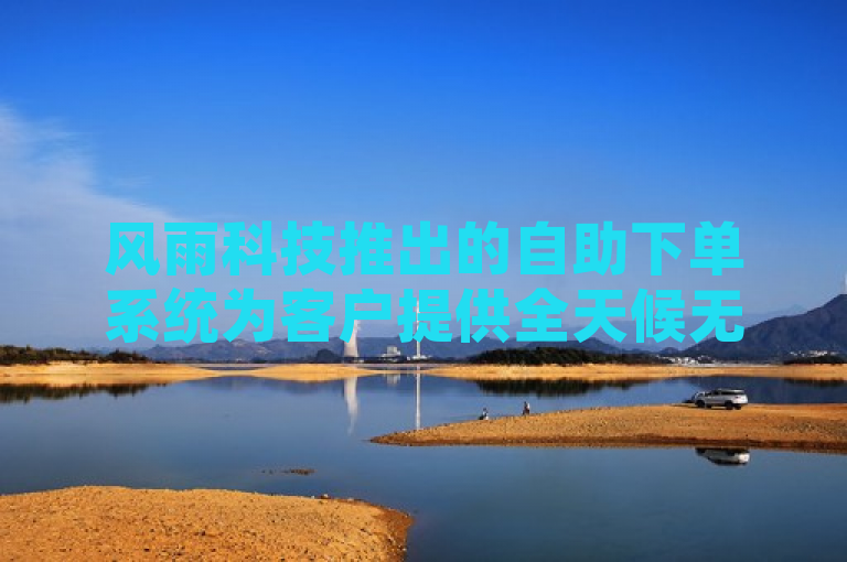 风雨科技推出的自助下单系统为客户提供全天候无缝购物体验，全网最低价助力拼多多。