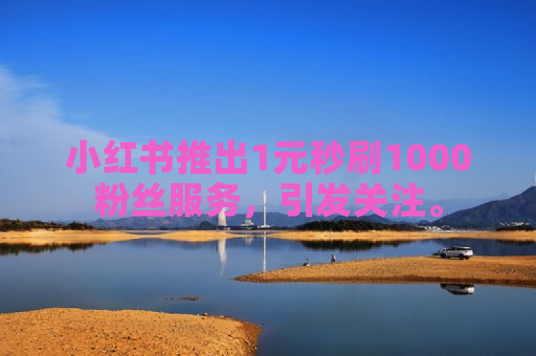 小红书推出1元秒刷1000粉丝服务，引发关注。