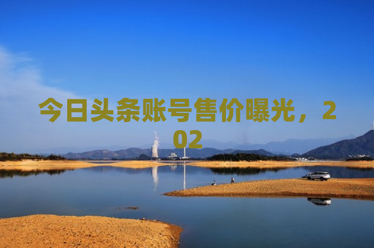 今日头条账号售价曝光，2025年必学资讯。