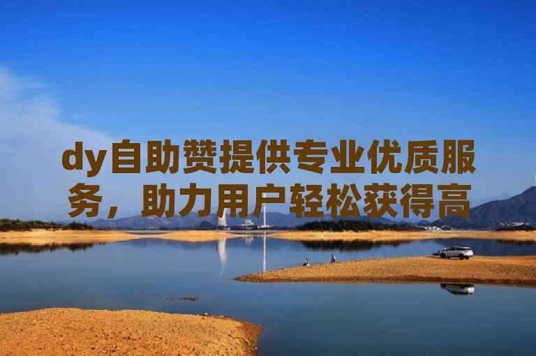 dy自助赞提供专业优质服务，助力用户轻松获得高赞。
