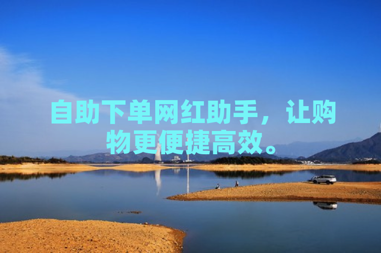 自助下单网红助手，让购物更便捷高效。