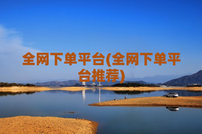 全网下单平台(全网下单平台推荐)