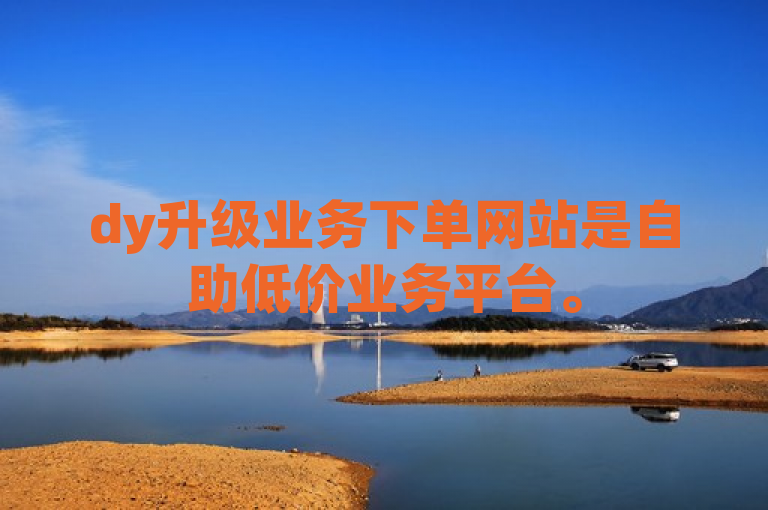 dy升级业务下单网站是自助低价业务平台。