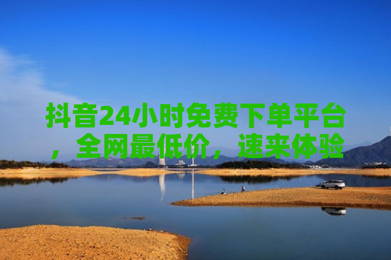 抖音24小时免费下单平台，全网最低价，速来体验！