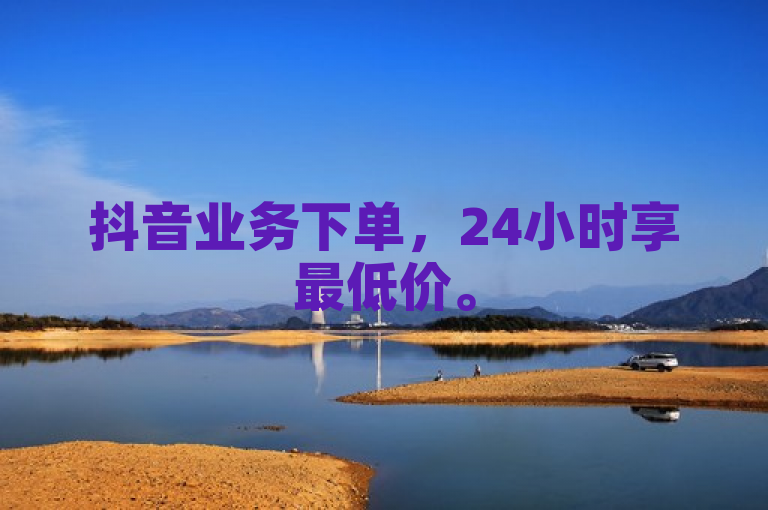 抖音业务下单，24小时享最低价。