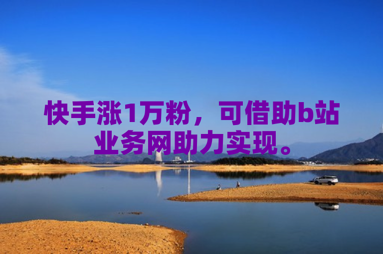 快手涨1万粉，可借助b站业务网助力实现。