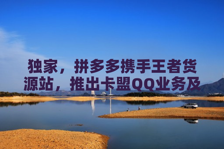 独家，拼多多携手王者货源站，推出卡盟QQ业务及秒赞工具