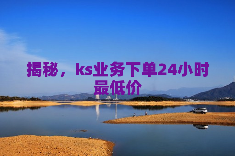揭秘，ks业务下单24小时最低价