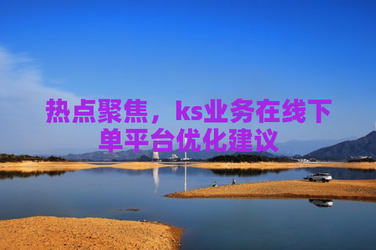 热点聚焦，ks业务在线下单平台优化建议