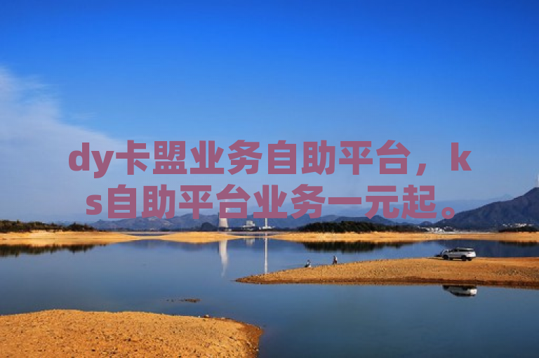 dy卡盟业务自助平台，ks自助平台业务一元起。