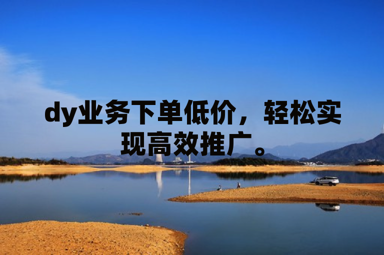dy业务下单低价，轻松实现高效推广。