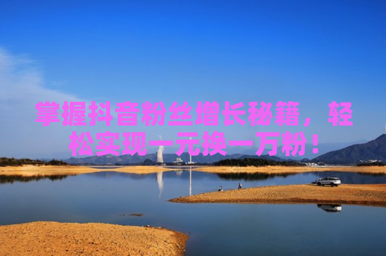 掌握抖音粉丝增长秘籍，轻松实现一元换一万粉！