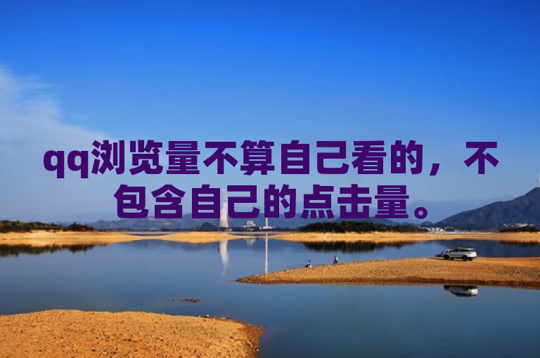 qq浏览量不算自己看的，不包含自己的点击量。