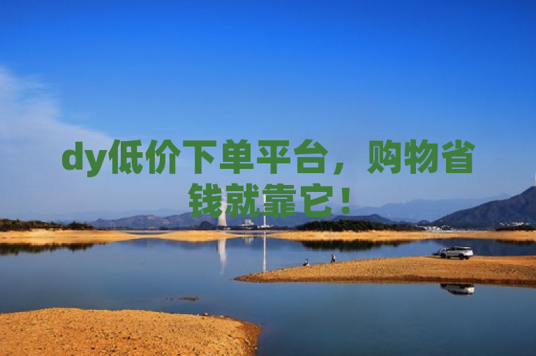 dy低价下单平台，购物省钱就靠它！