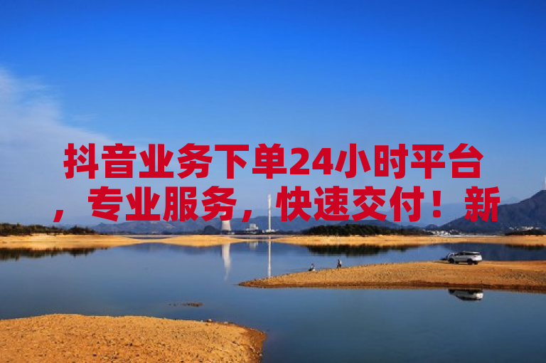抖音业务下单24小时平台，专业服务，快速交付！新人必备！