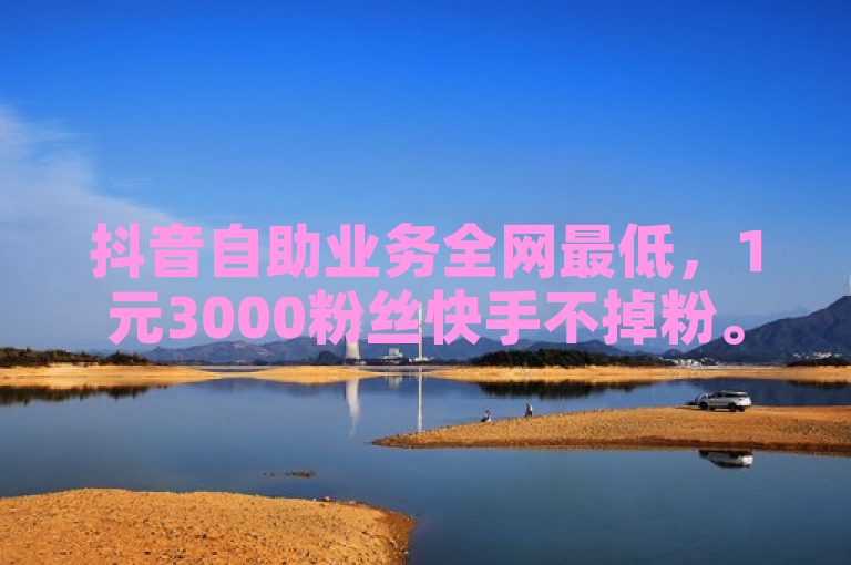 抖音自助业务全网最低，1元3000粉丝快手不掉粉。