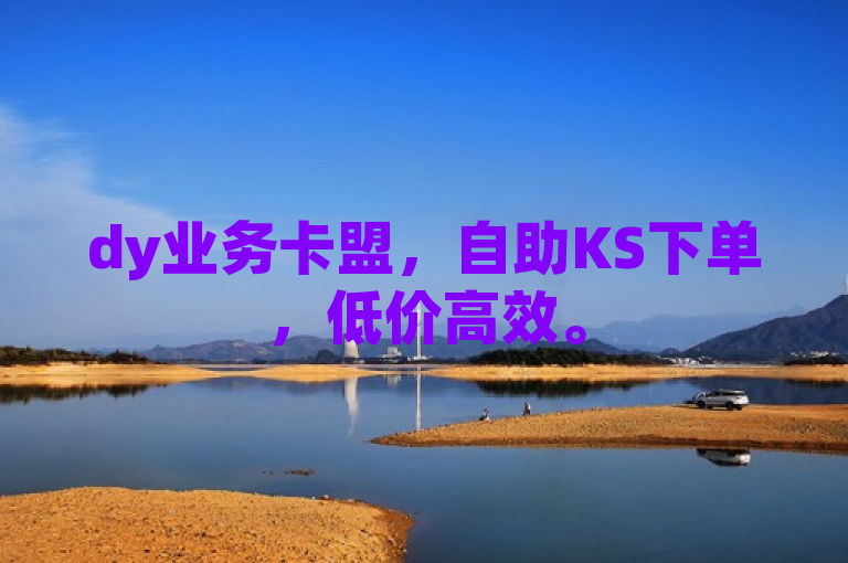 dy业务卡盟，自助KS下单，低价高效。