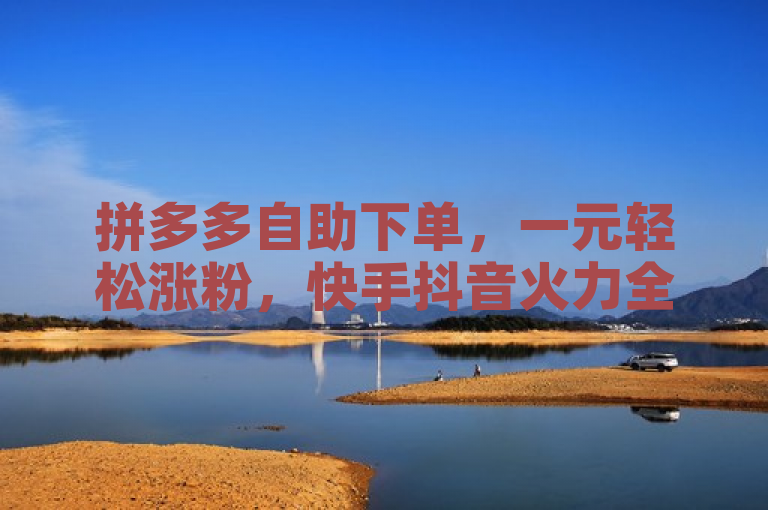 拼多多自助下单，一元轻松涨粉，快手抖音火力全开。