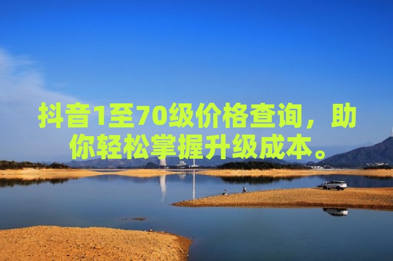 抖音1至70级价格查询，助你轻松掌握升级成本。