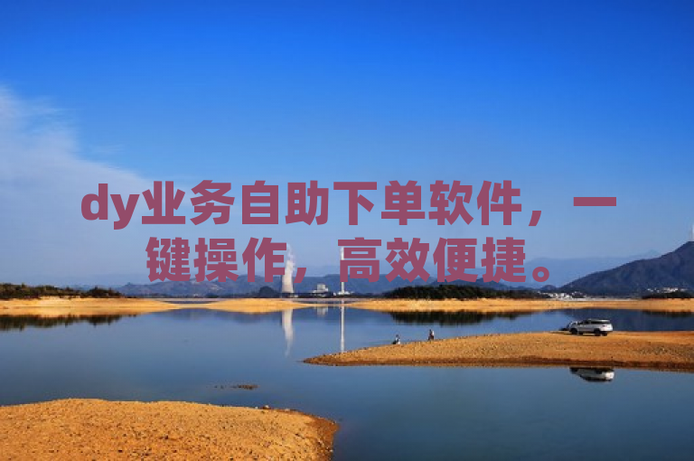 dy业务自助下单软件，一键操作，高效便捷。