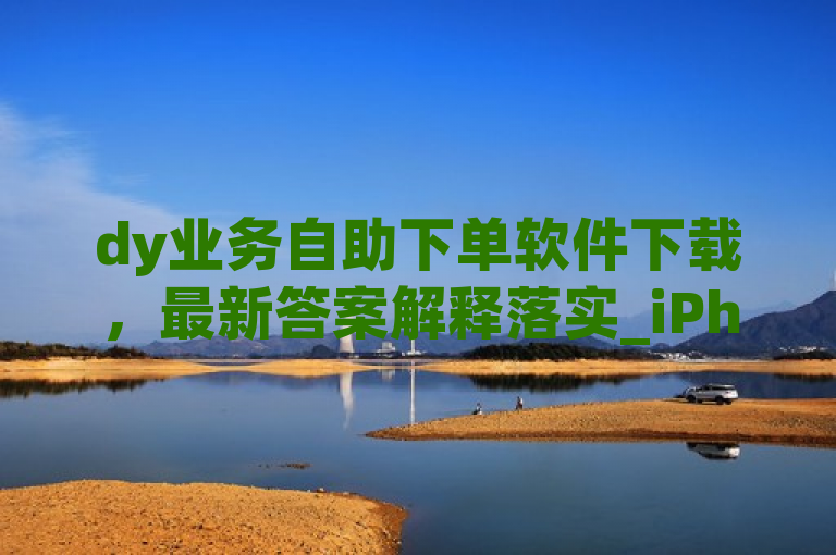 dy业务自助下单软件下载，最新答案解释落实_iPhone89.7.189。