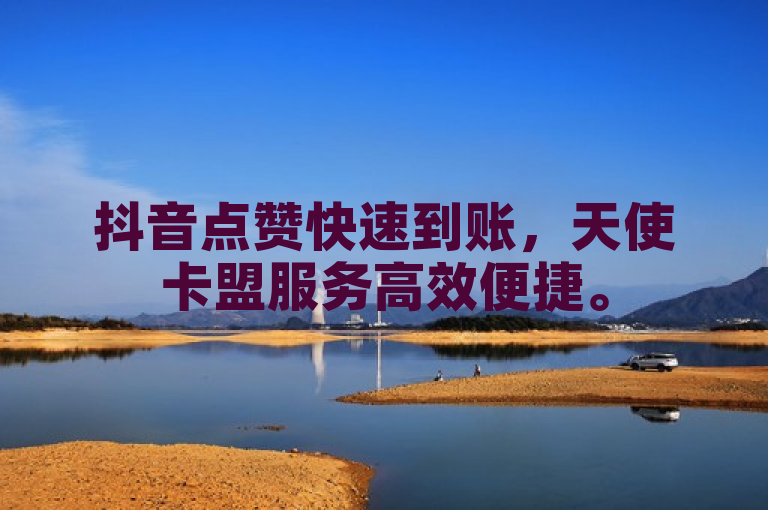 抖音点赞快速到账，天使卡盟服务高效便捷。