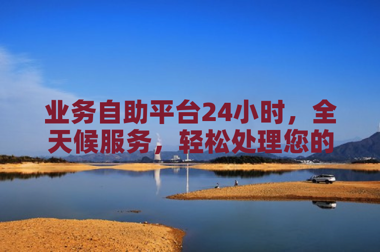 业务自助平台24小时，全天候服务，轻松处理您的业务需求。