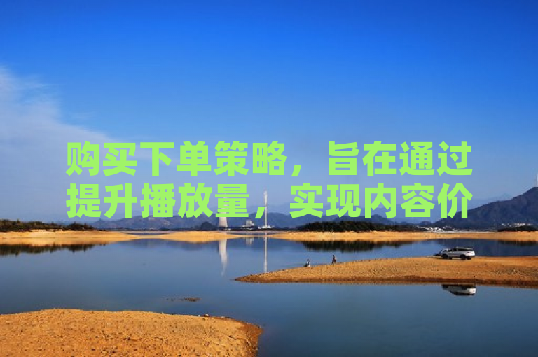 购买下单策略，旨在通过提升播放量，实现内容价值的最大化。