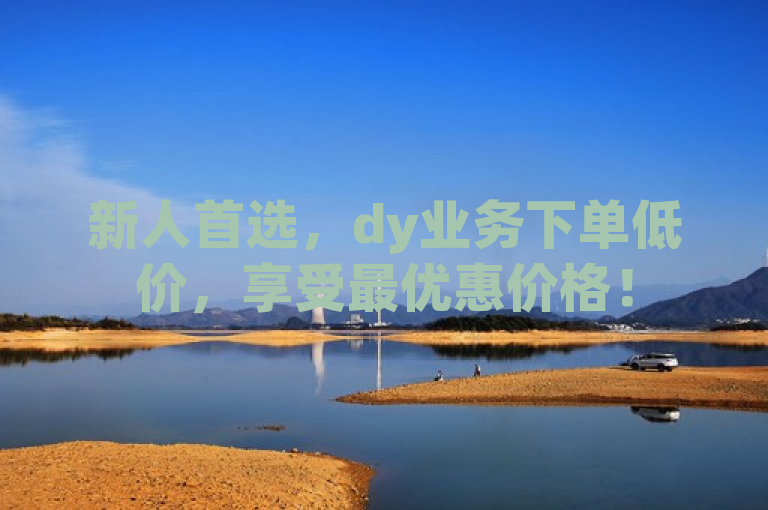 新人首选，dy业务下单低价，享受最优惠价格！