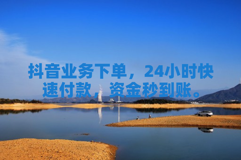 抖音业务下单，24小时快速付款，资金秒到账。