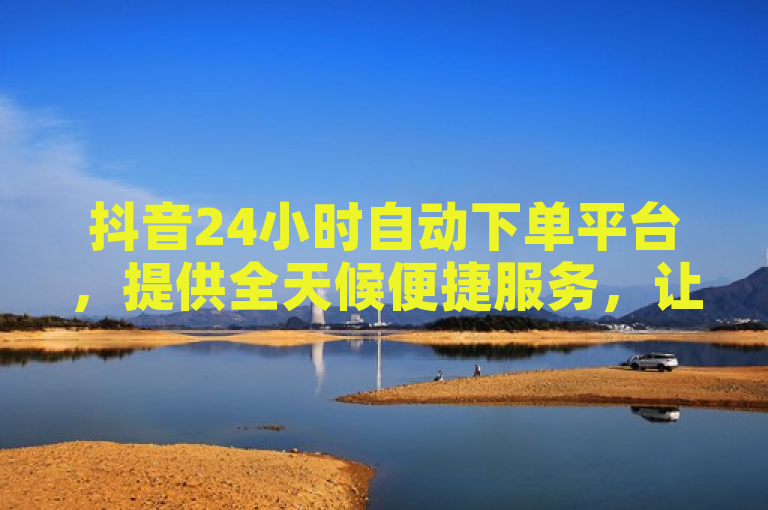 抖音24小时自动下单平台，提供全天候便捷服务，让营销更高效。
