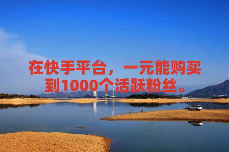 在快手平台，一元能购买到1000个活跃粉丝。