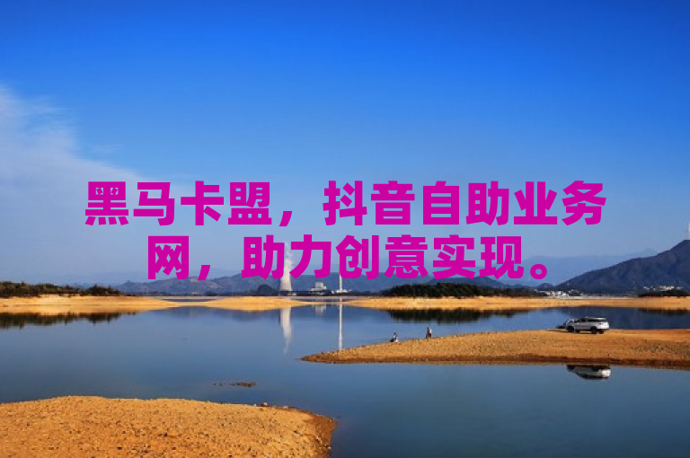 黑马卡盟，抖音自助业务网，助力创意实现。