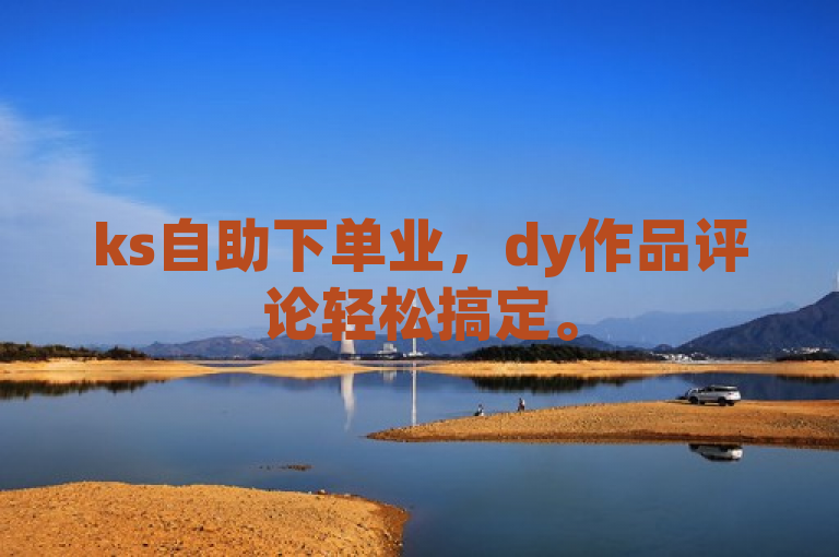 ks自助下单业，dy作品评论轻松搞定。